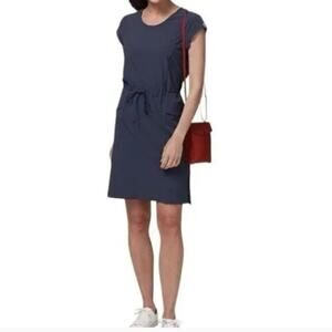 Fjallraven High Coast Lite Outdoor Dress Navy Blue Medium